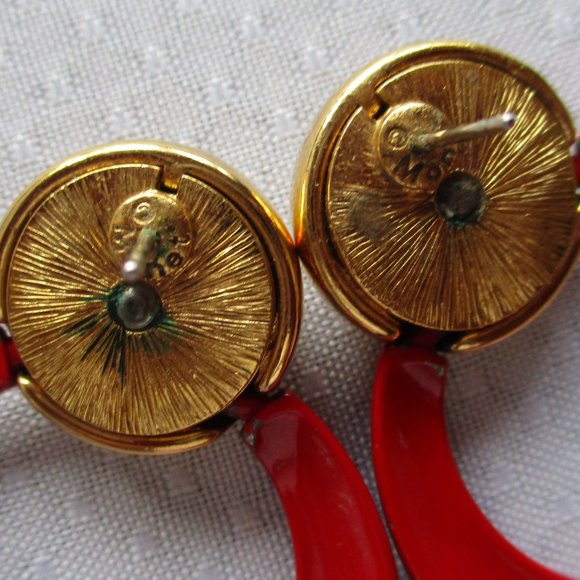 HOOP EARRINGS - VINTAGE MULTI COLORS – HOOP EARRINGS BUNDLE OF FIVE (5) - Picture 11 of 15